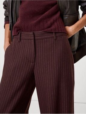 Old Navy Brown Pinstripe Dress Pants